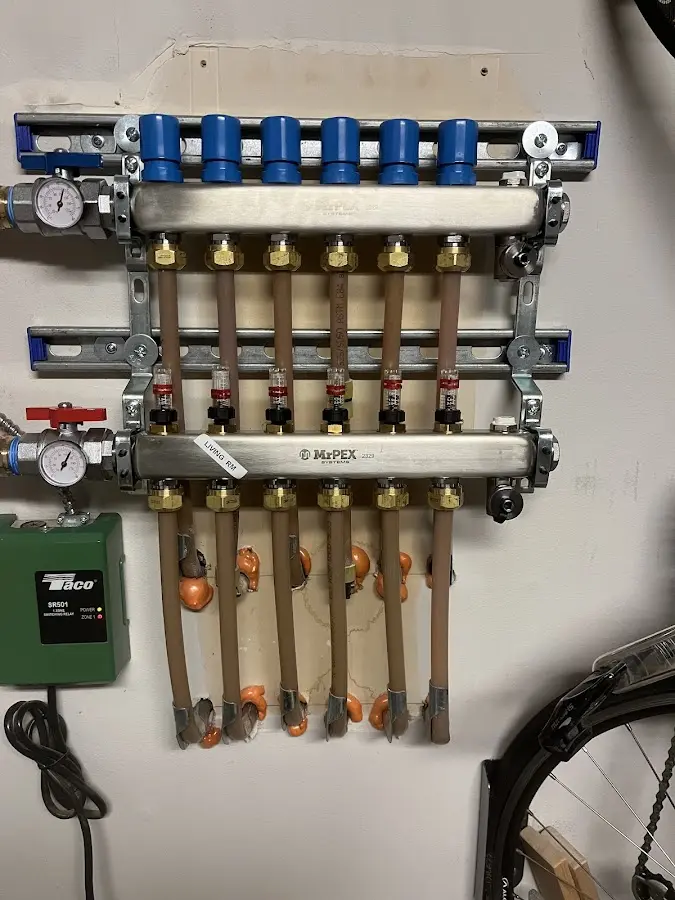 Plumber performing Gas Leak Detection at a residential property in Cheraw